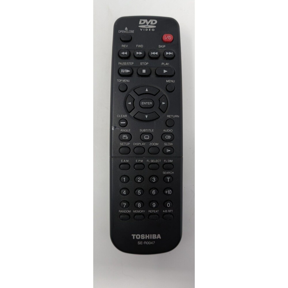 Toshiba SE-R0047 DVD Player Remote Control for SD-2900 Genuine OEM Tested Works